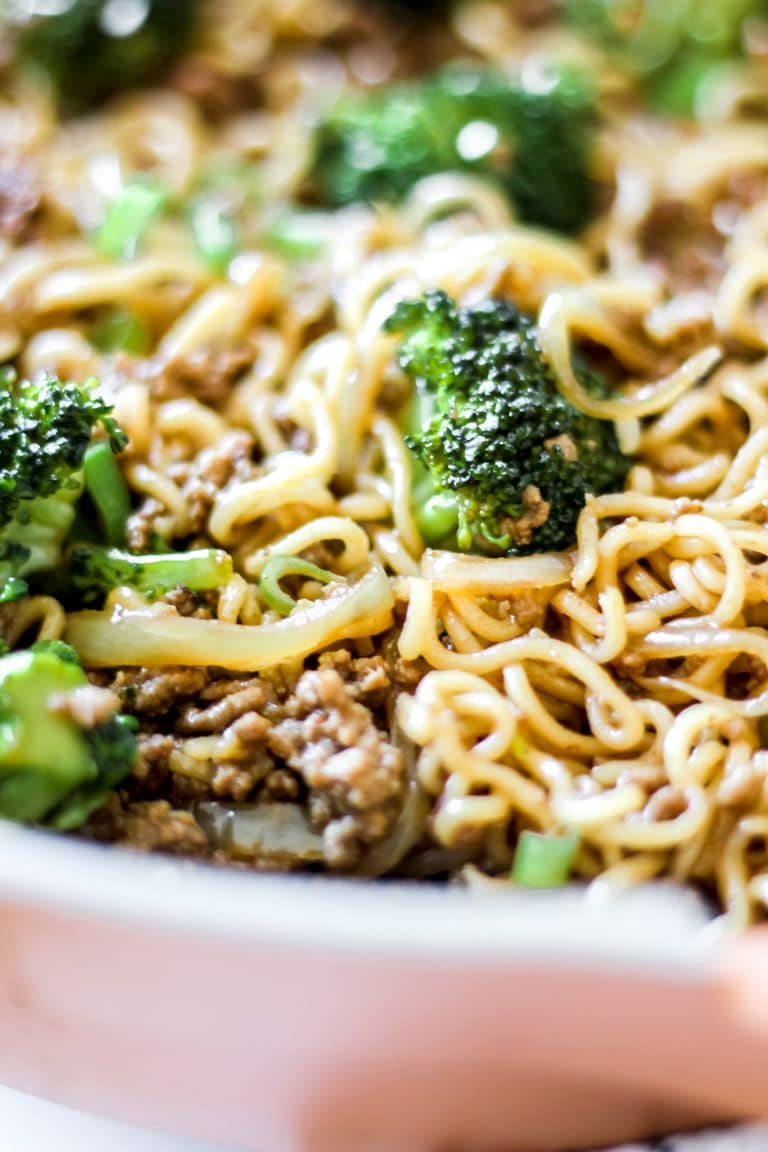 Beef and Broccoli Ramen Stir Fry The Seasoned Skillet
