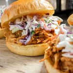 1 BBQ Pulled Chicken Sandwiches (Slow Cooker Style) with Coleslaw