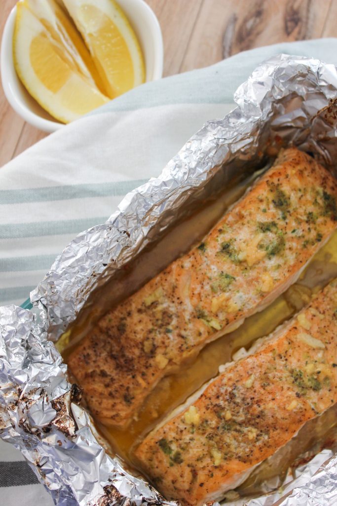 Garlic Butter Salmon In Foil The Seasoned Skillet