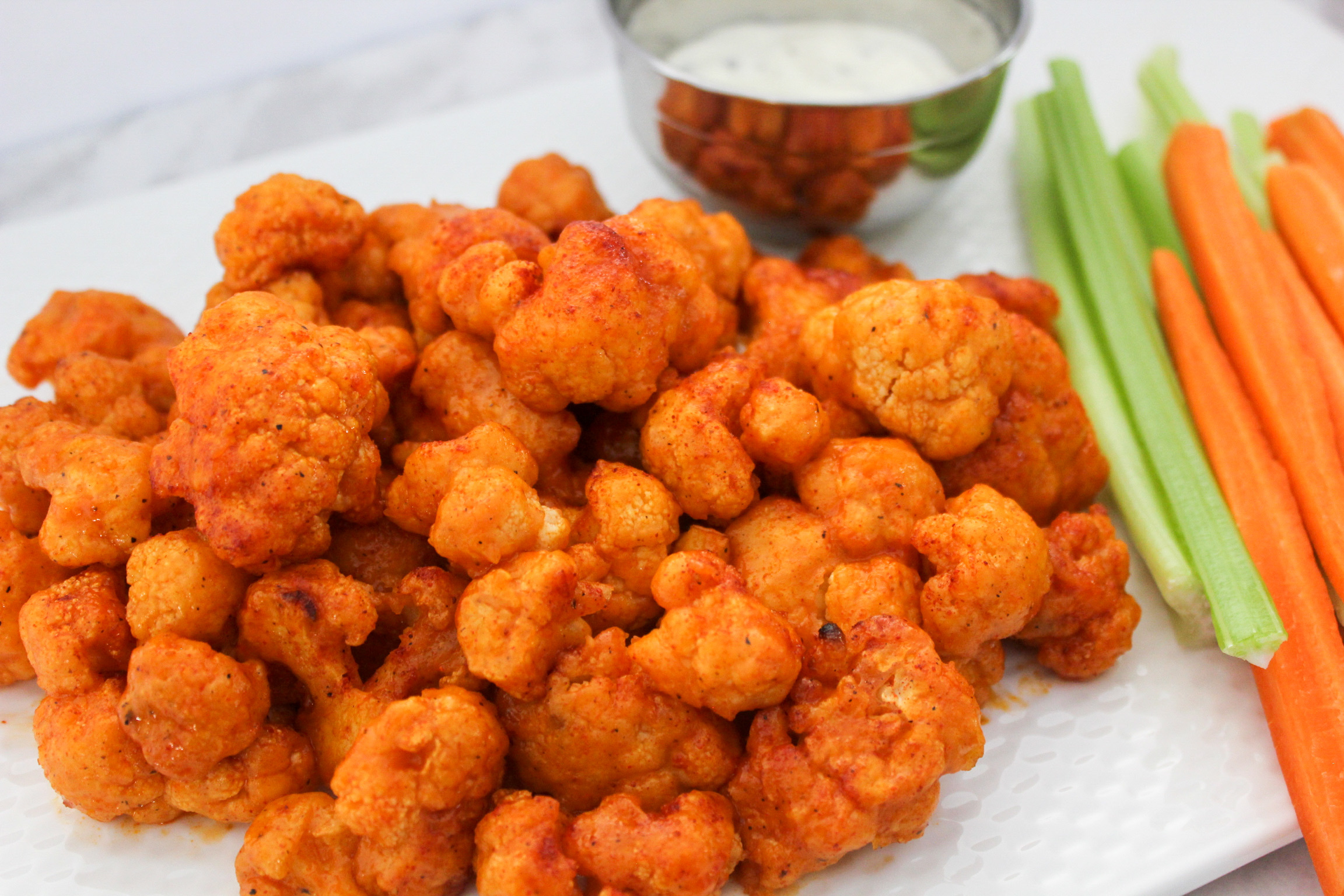 Cauliflower Buffalo Bites The Seasoned Skillet