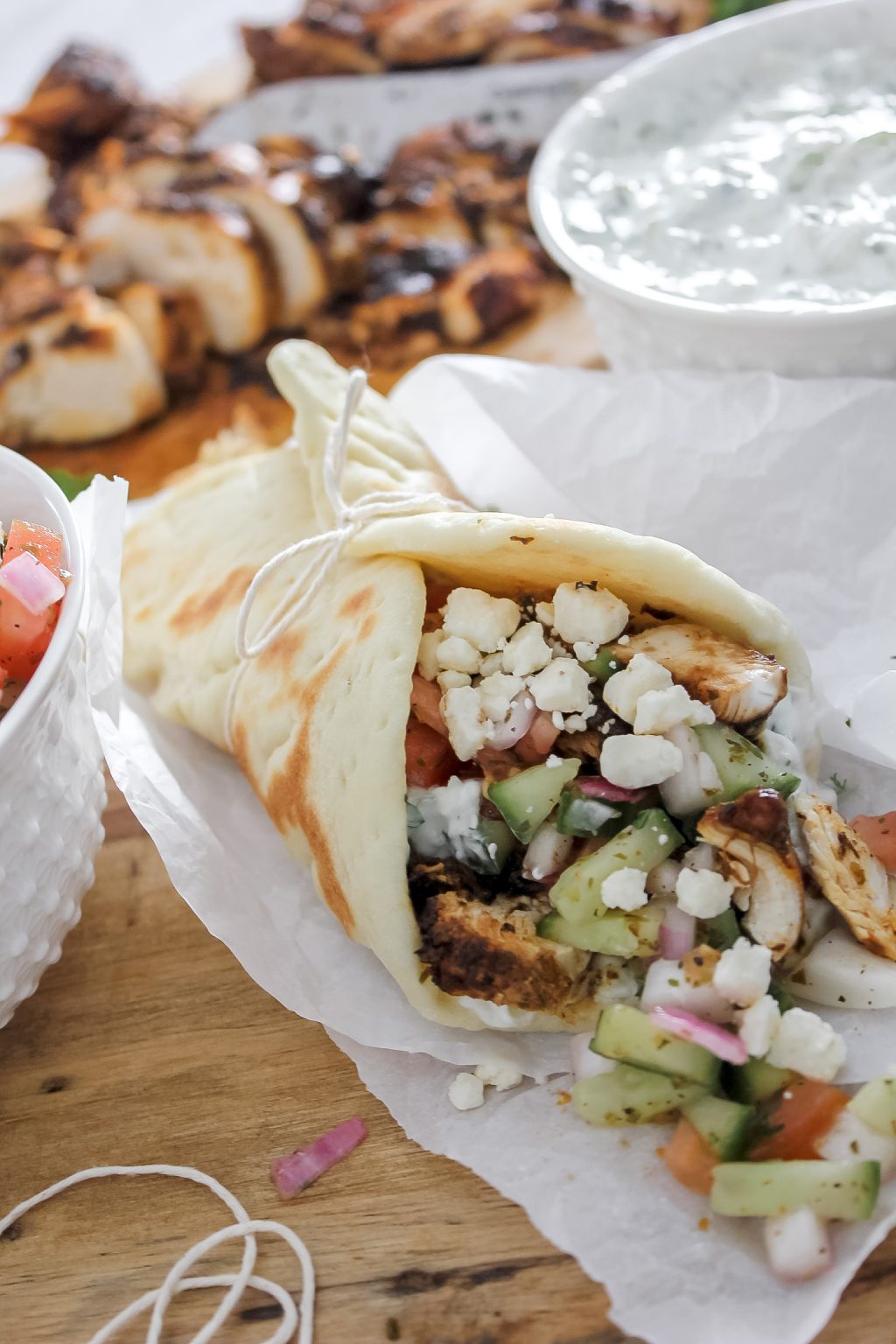 Chicken Gyros with Tzatziki & Homemade Pita The Seasoned Skillet