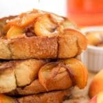 Bourbon Peach Vanilla Spiced French Toast