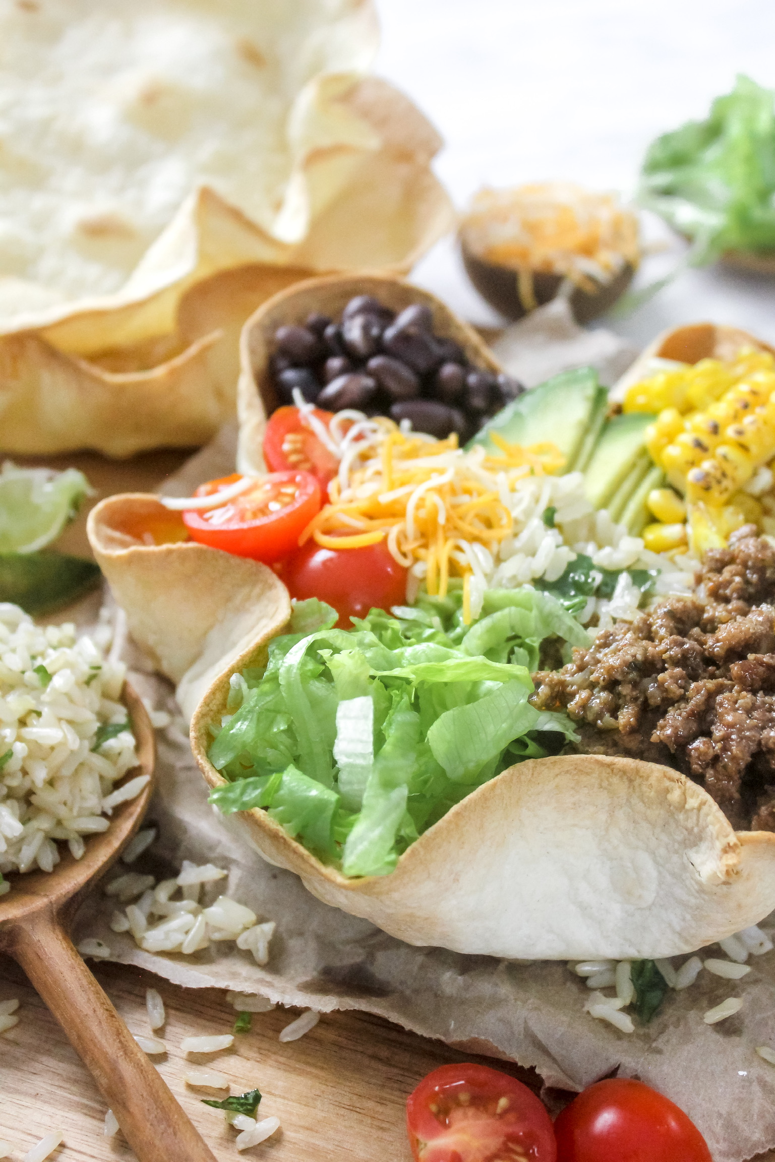 Fish Taco Bowls with Cilantro-Lime Rice - Dishing Out Health