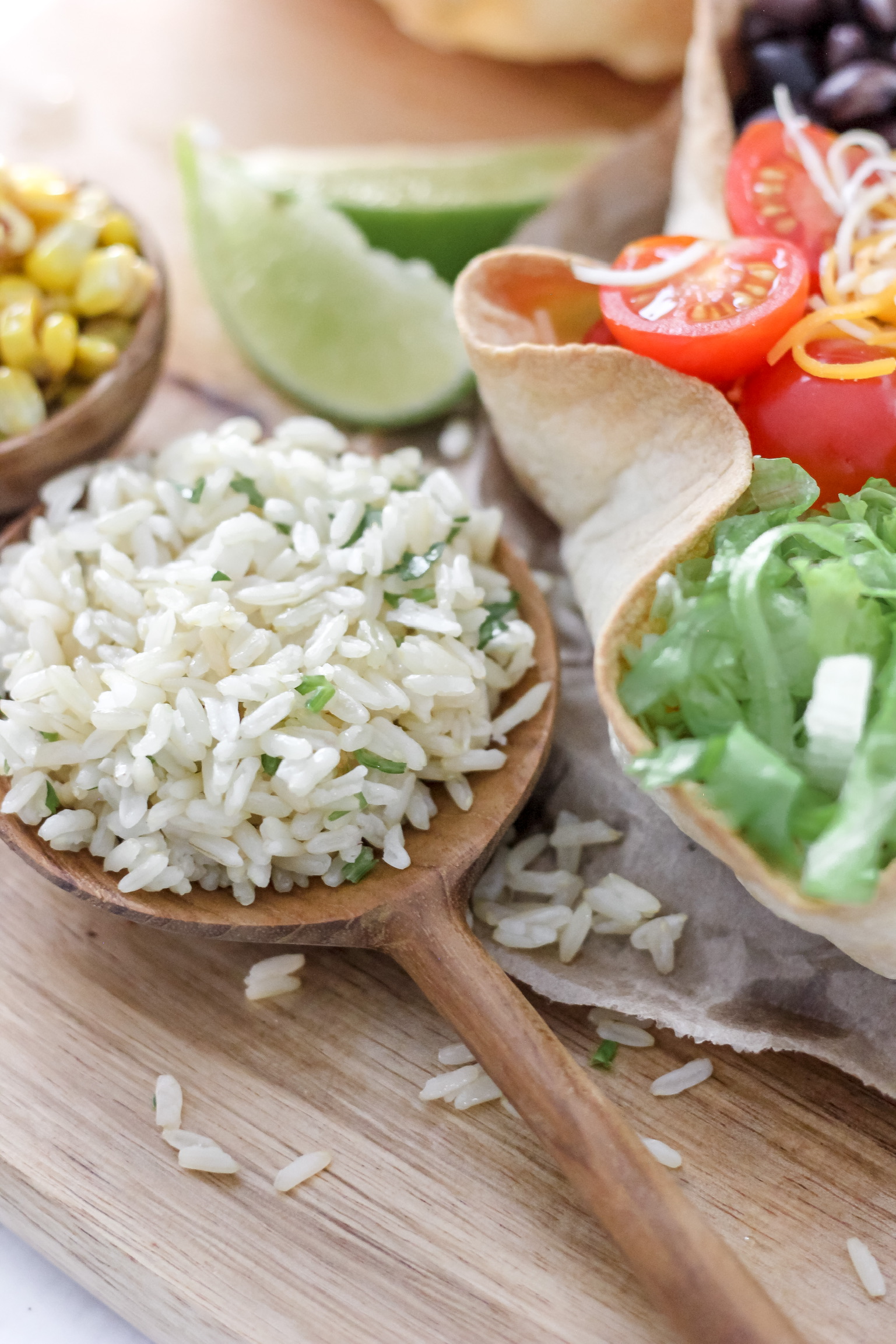 Loaded Taco Bowl with Cilantro Lime Rice & Fresh Pico - The Seasoned ...