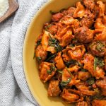 One Pot Italian Sausage, Spinach & Cheese Tortellini