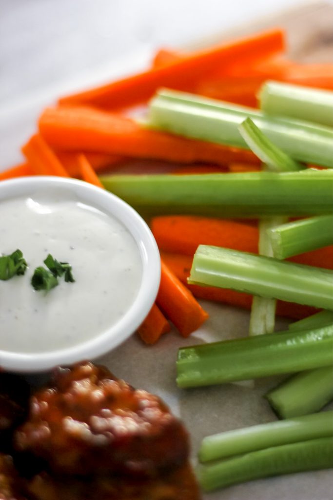 Carrots and Celery with Ranch Dip