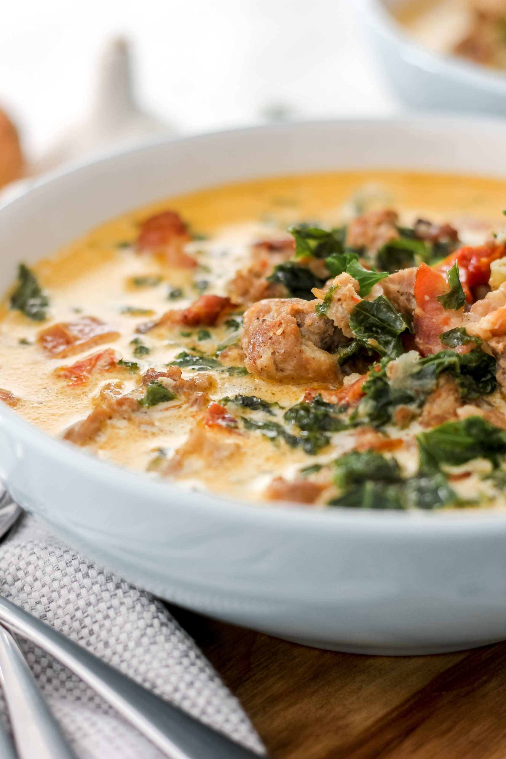 Easy Keto Tuscan Soup (Zuppa Toscano) The Seasoned Skillet