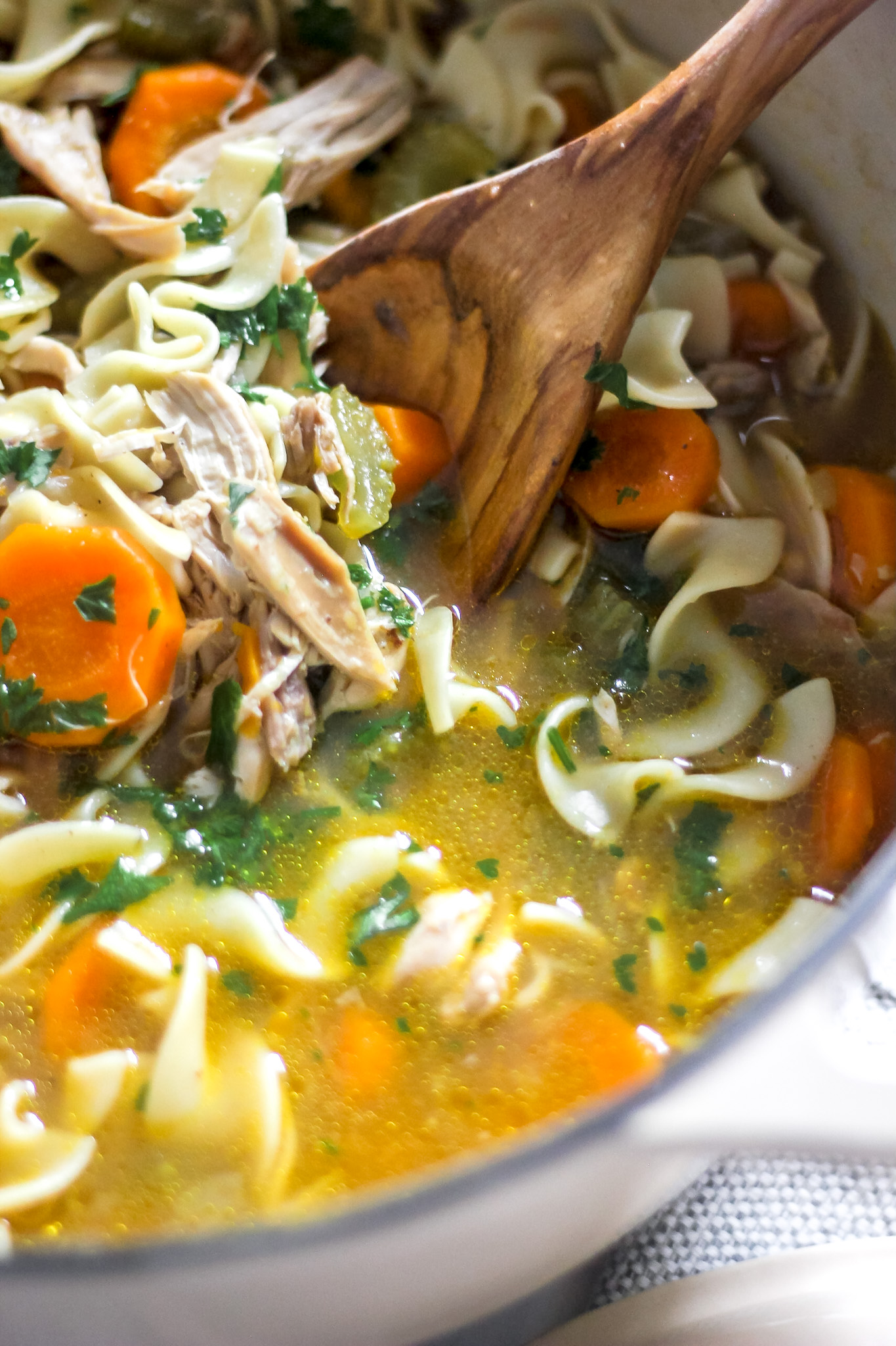 Classic Homestyle Chicken Noodle Soup - The Seasoned Skillet