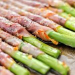 Garlic Butter Prosciutto Wrapped Asparagus Ends