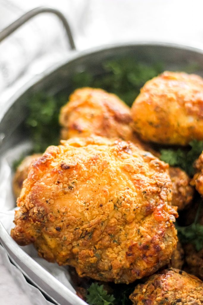 Crispy Air Fryer Fried Chicken Thighs and Legs