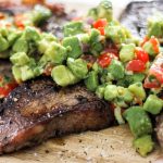 Steak with Chunky Tomato Avocado Salsa