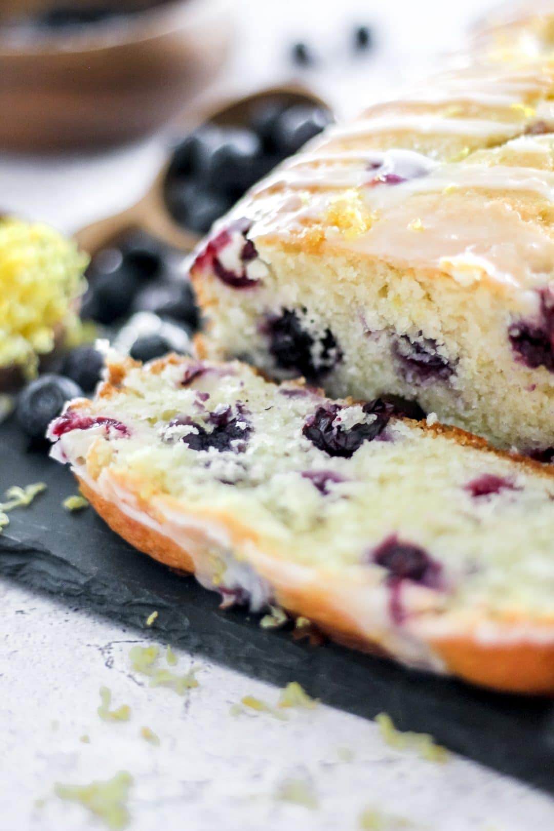 Easy Blueberry Lemon Loaf With Lemon Glaze The Seasoned Skillet