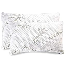 Bamboo Shredded Memory Foam Pillows, 2-Pack, Queen