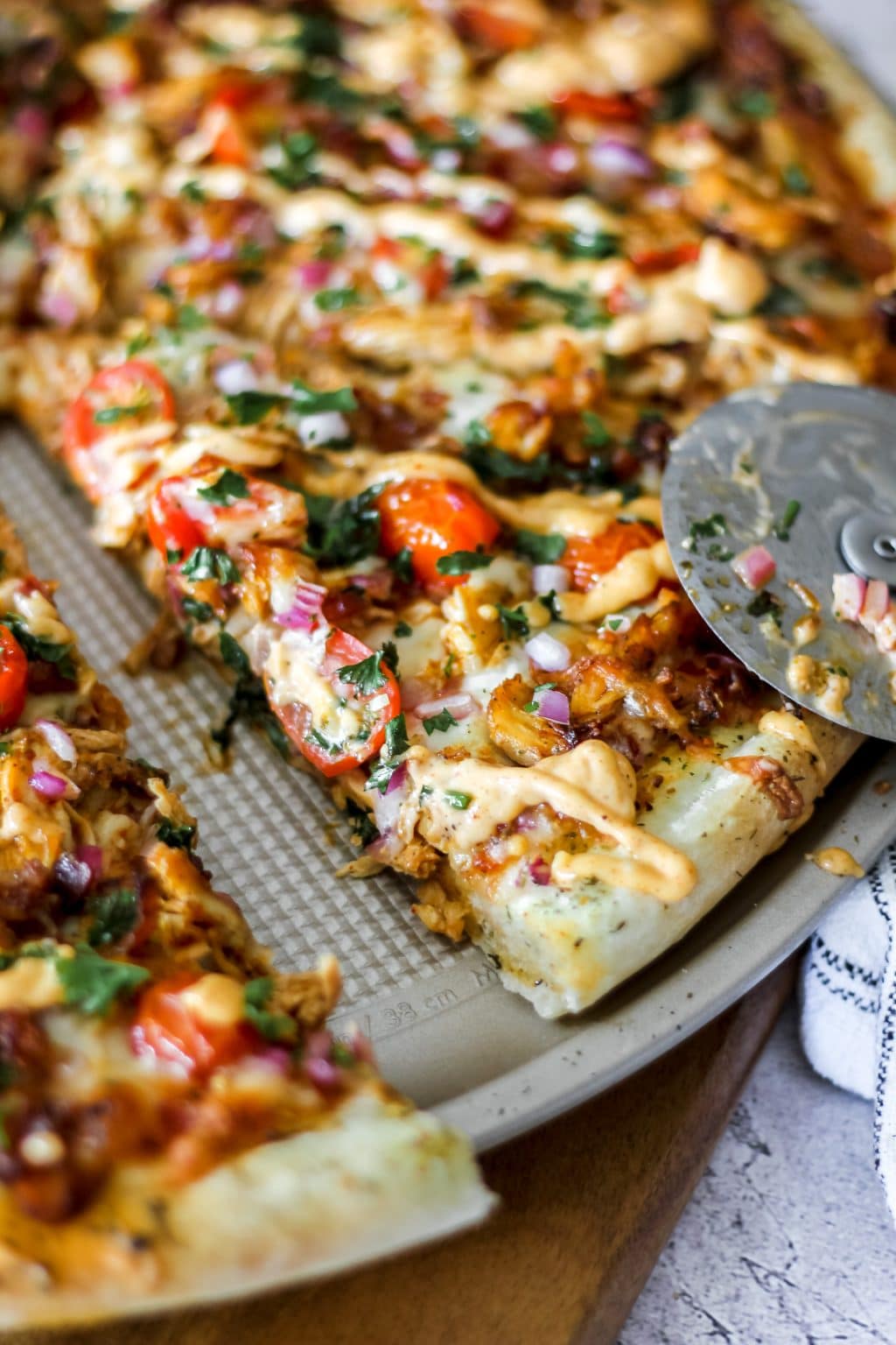 Homemade Chipotle Bbq Chicken Pizza - The Seasoned Skillet