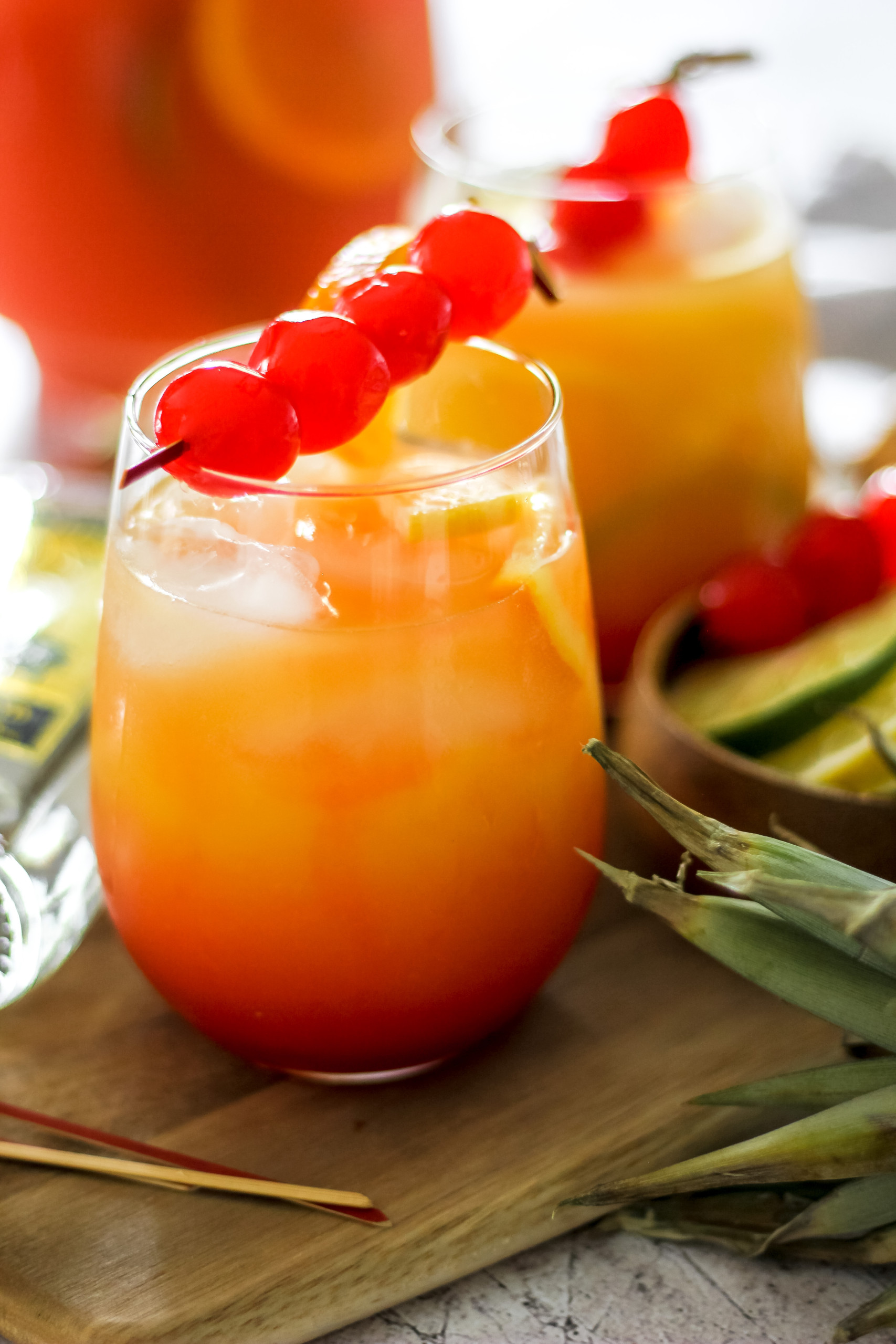 Tropical Rum Party Punch Cocktail Recipe