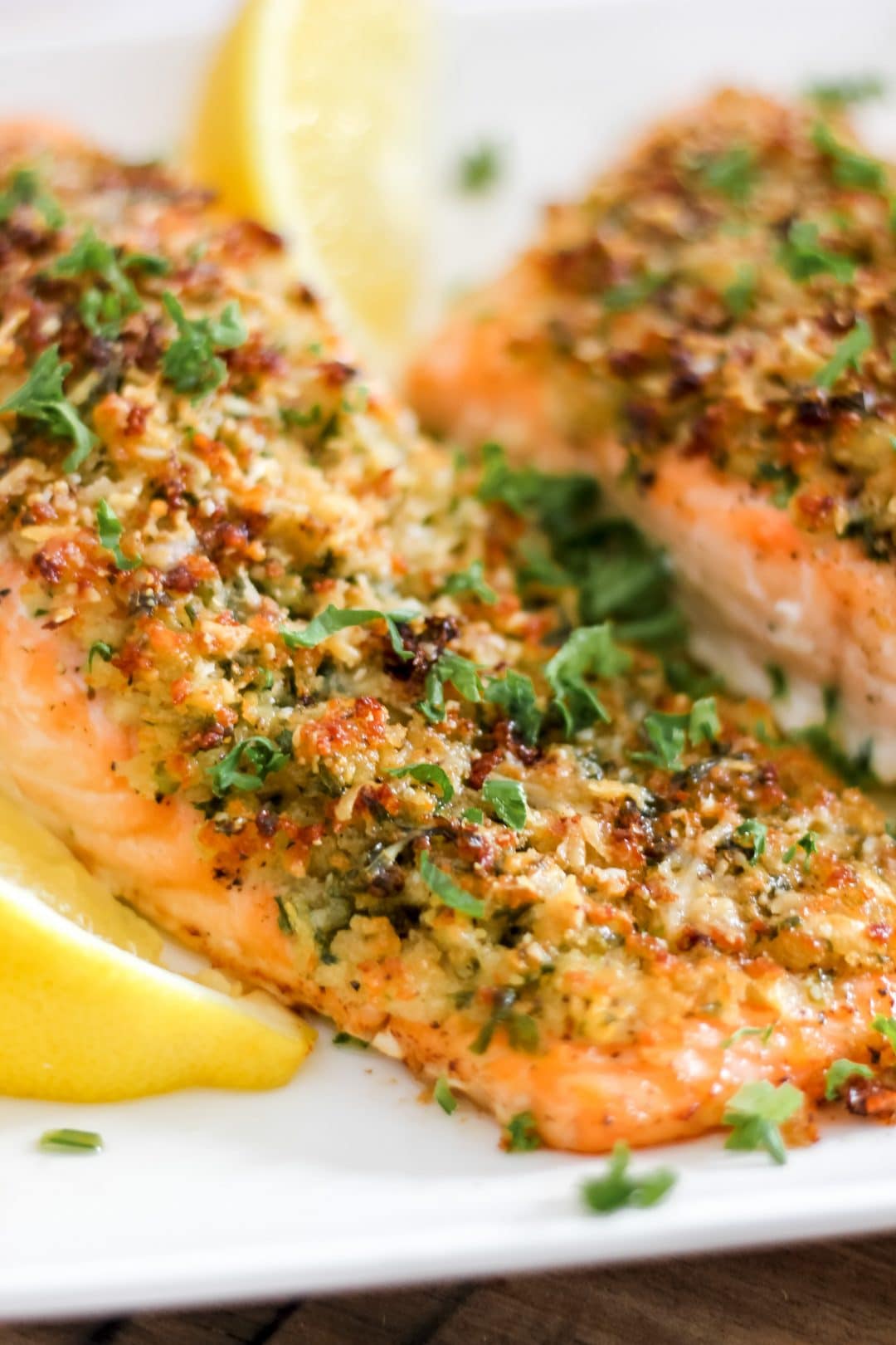 Parmesan Crusted Salmon - The Seasoned Skillet