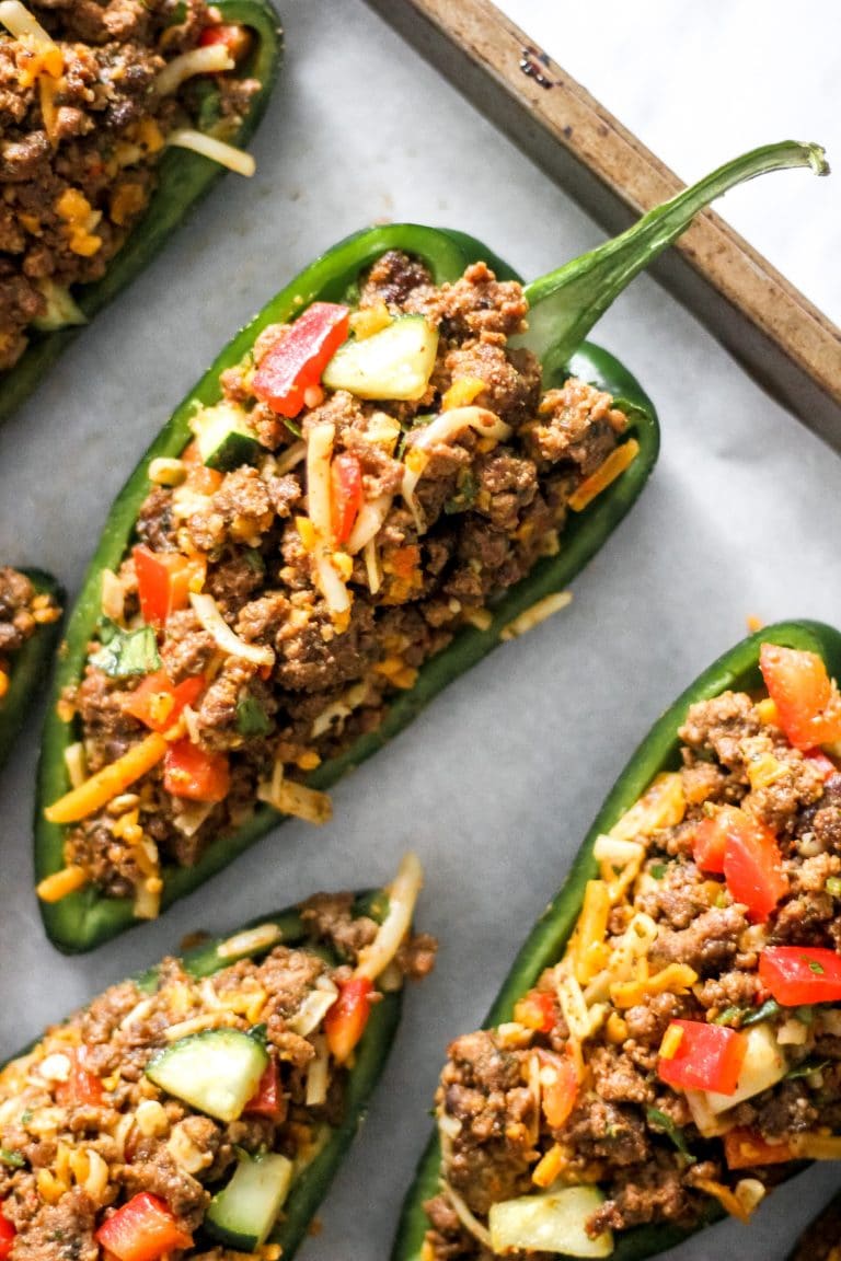 Stuffed Poblano Peppers (Keto Recipe) The Seasoned Skillet
