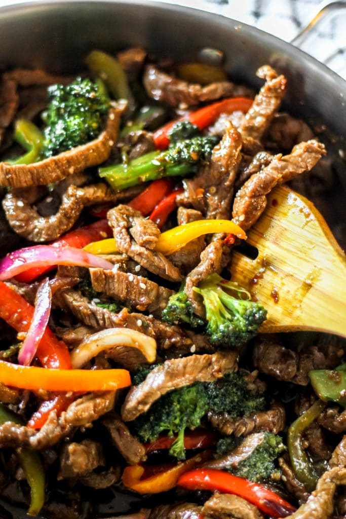 Easy Beef & Vegetable Stir-Fry in Pot