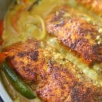 jamaican coconut curried salmon.