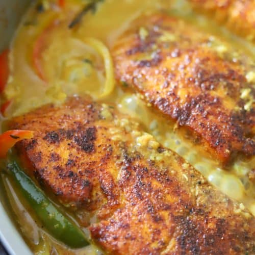 Jamaican Coconut Curry Salmon The Seasoned Skillet