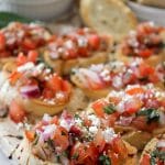 Tomato Basil Bruschetta Bites