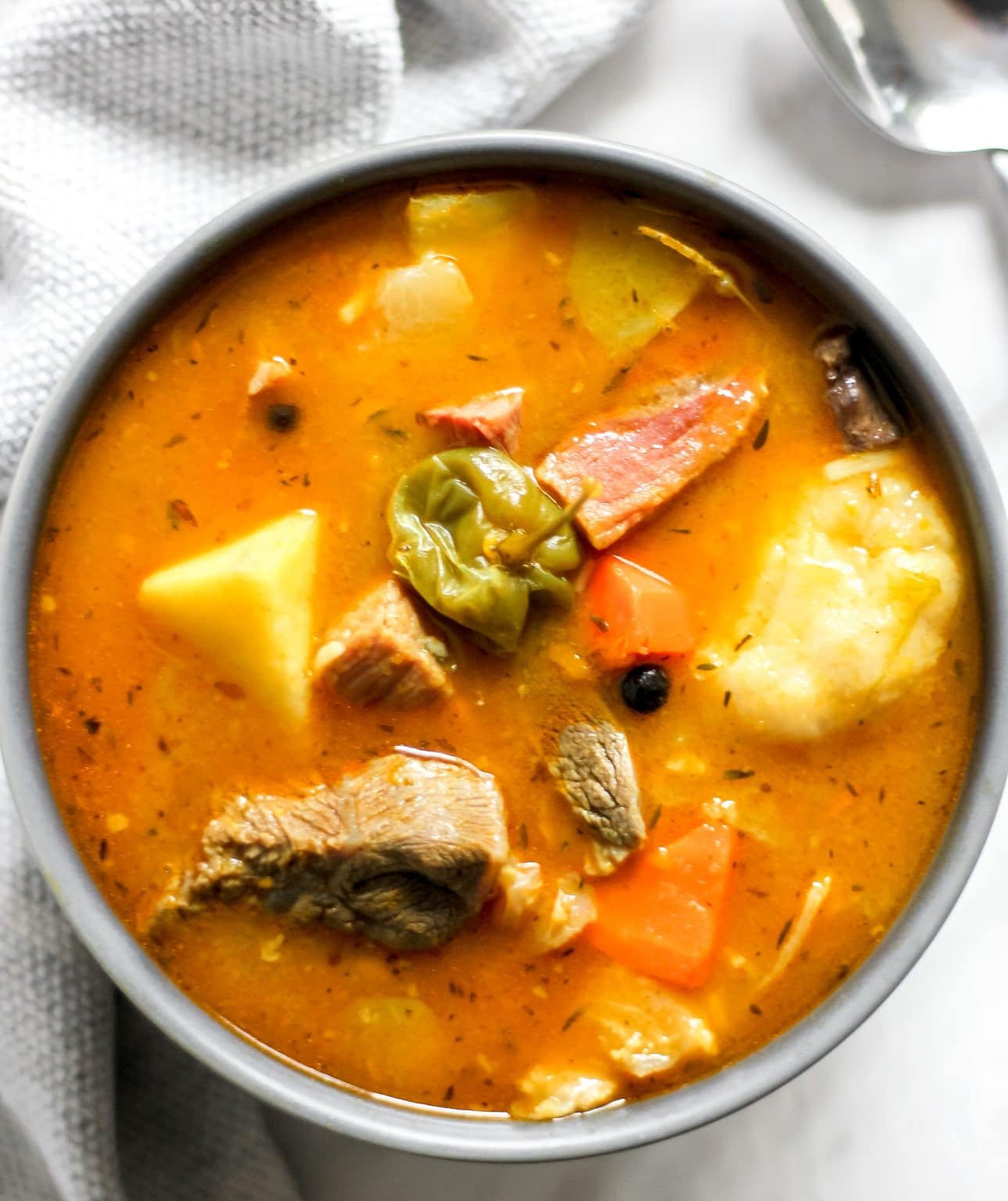 Traditional Jamaican Pumpkin Beef Soup The Seasoned Skillet