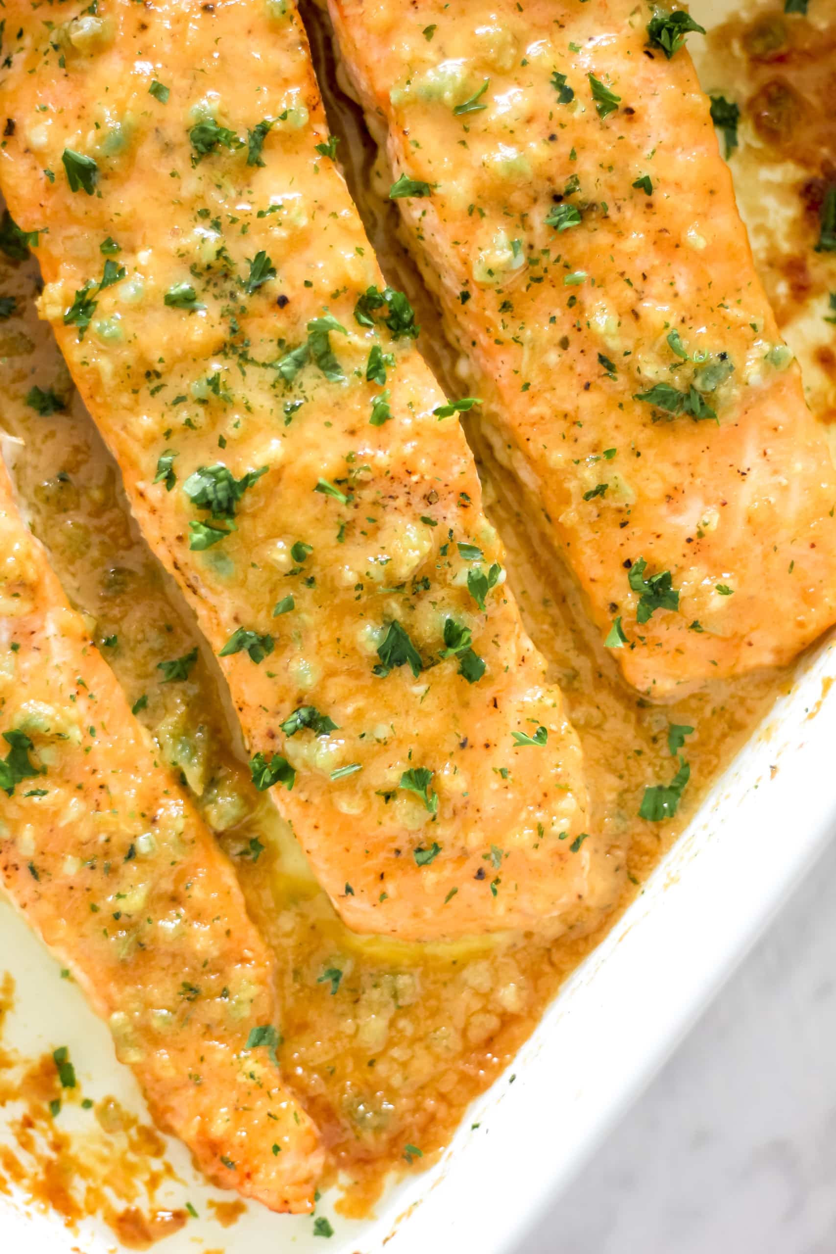 Baked Honey Mustard Salmon - The Seasoned Skillet