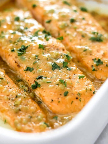 Baked Honey Mustard Salmon - The Seasoned Skillet