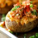 Twice Baked Lobster Stuffed Potatoes.