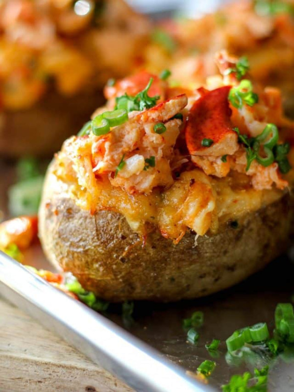 Twice Baked Lobster Stuffed Potatoes