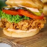 spicy chicken sandwich.