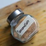 jar of homemade seasoning salt.
