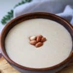 bowl of Jamaican peanut porridge.