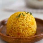 pumpkin rice with coconut milk.