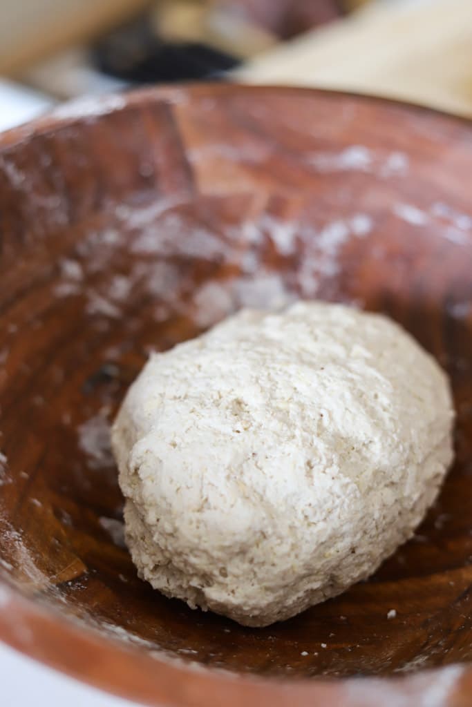 dough for banana dumpling.