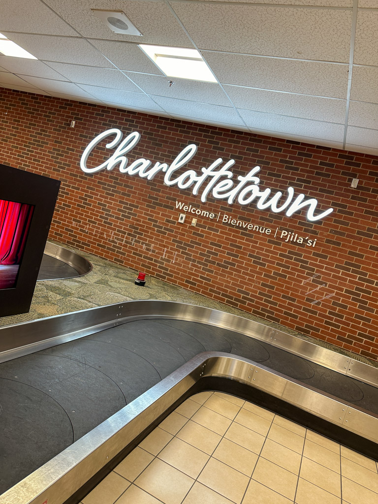 interior of charlottetown,pei airport.