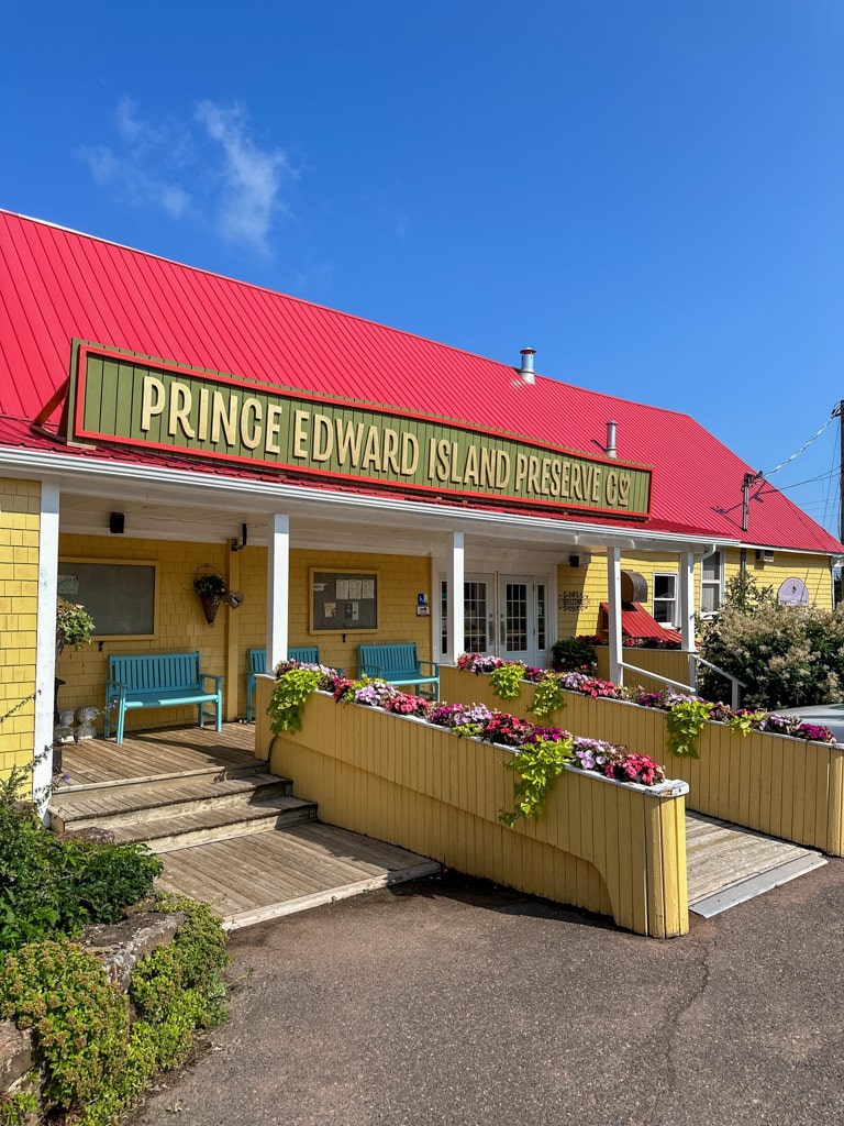 exterior of prince edward island preserve company.