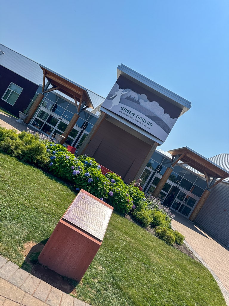 exterior of green gables heritage place (visitors centre).