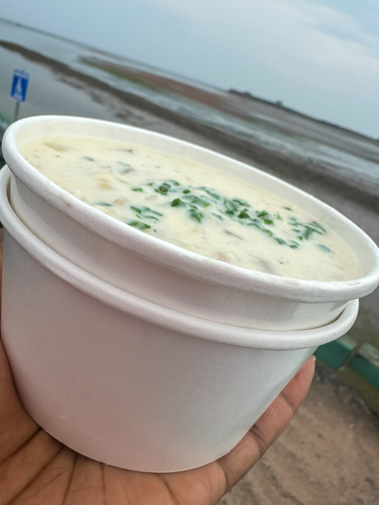 seafood chowder from lobster barn.