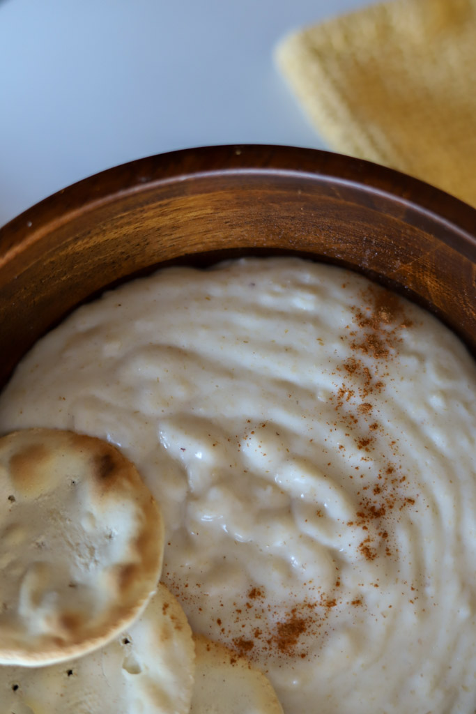 a bowl of oats porridge.