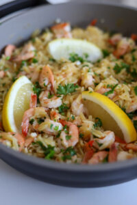 shrimp orzo.