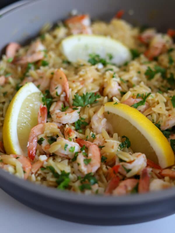 shrimp orzo.