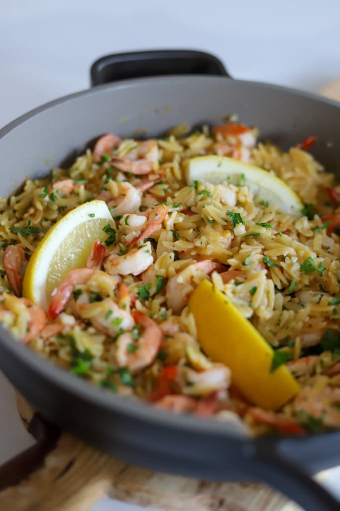 shrimp orzo.